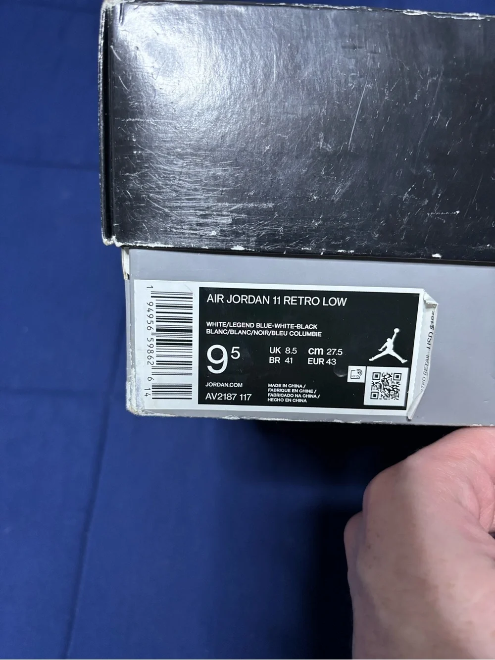 Jordan 11 Retro High Legend Blue 2024  Size 11.5